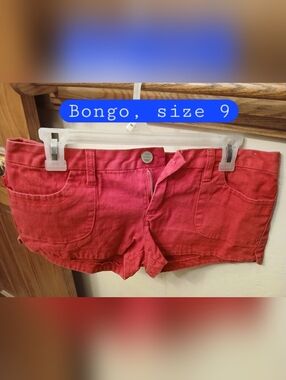 Bongo Size 9 Red Shorts